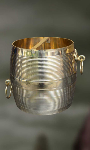 Handcrafted, traditional Kerala vessel made out of either brass or wood
