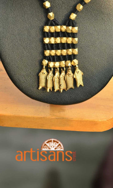 Tribal Jewellery - Necklace with fish pendants