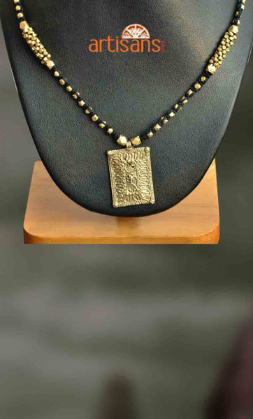 Tribal Jewellery - Necklace with rectangular pendant