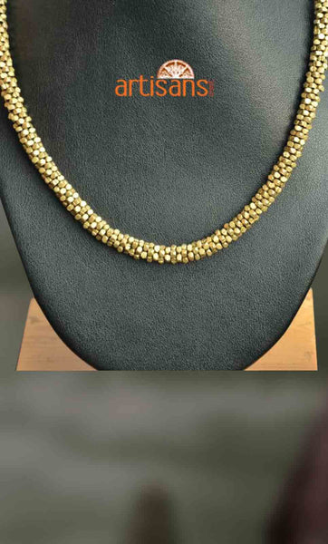 Tribal Jewellery - Necklace with golden beads