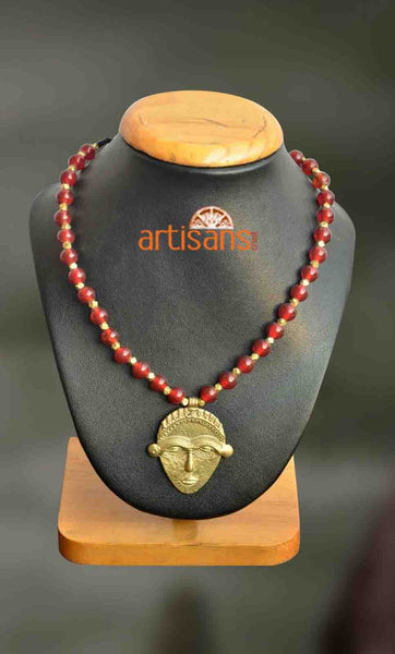 Tribal Jewellery - Necklace with face pendant