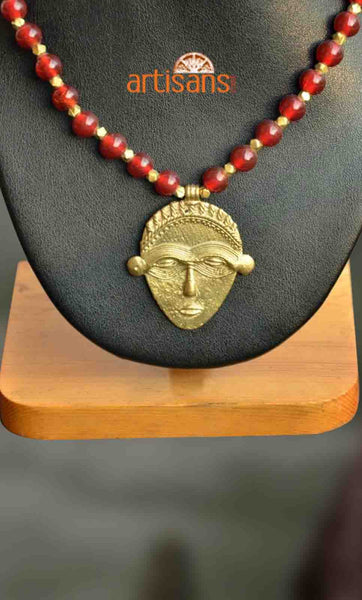 Tribal Jewellery - Necklace with face pendant