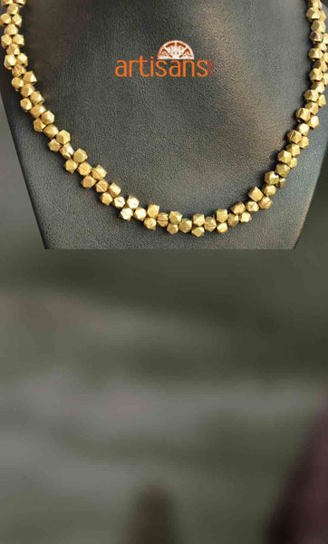 Tribal Jewellery - Necklace with golden beads