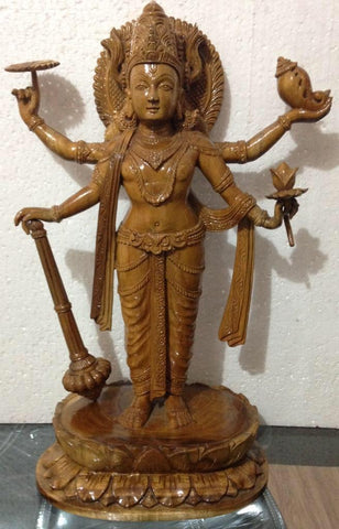 Lord Vishnu sculpture in Sandstone