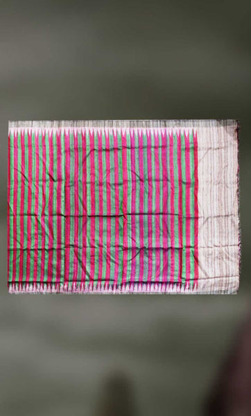 Handloom- Tussar Silk and Cotton Shawl
