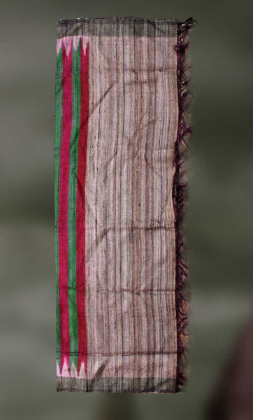 Handloom- Tussar Silk and Cotton Shawl