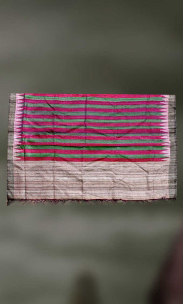 Handloom- Tussar Silk and Cotton Shawl