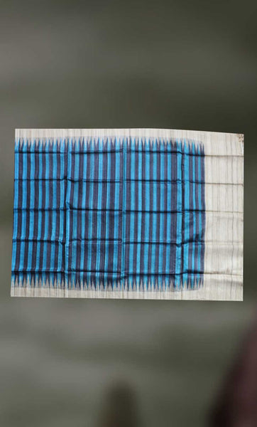 Handloom- Tussar Silk and Cotton Shawl