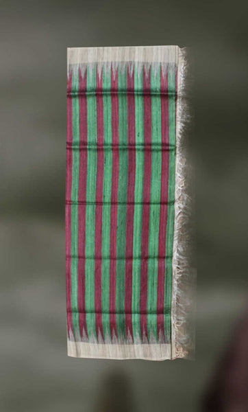 Handloom- Tussar Silk and Cotton Shawl