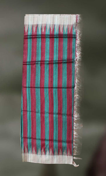 Handloom- Tussar Silk and Cotton Shawl