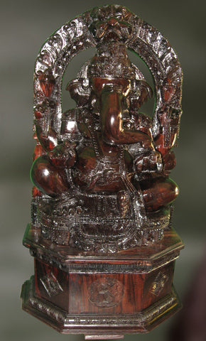 Wood sculpture of Ganesha