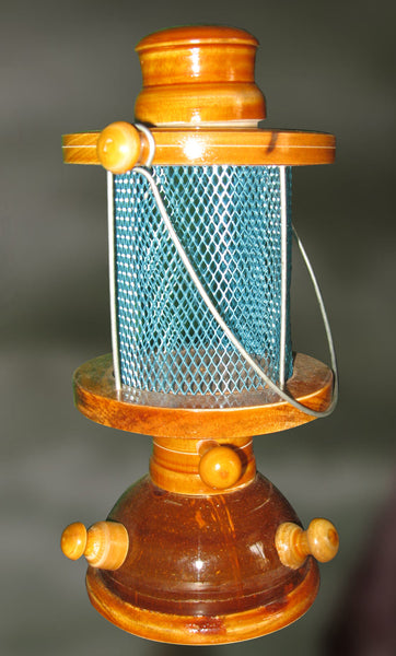 Wood sculpture of a lantern