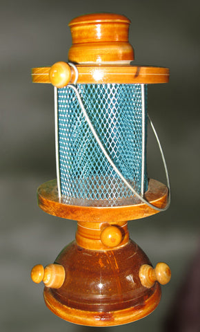 Wood sculpture of a lantern