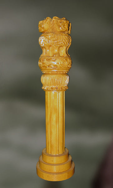 Wood sculpture of Ashoka pillar