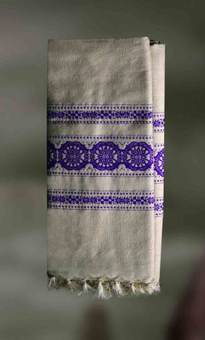 Handloom - Tussar Silk and Cotton Shawl