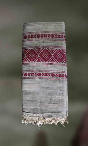 Handloom - Tussar Silk and Cotton Shawl