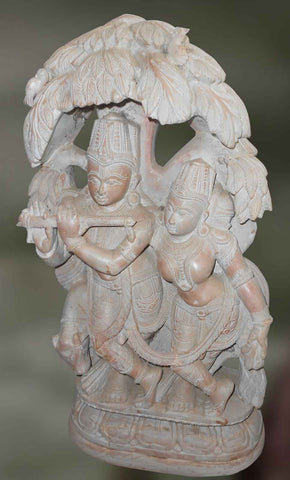 Abhedabhava:Krishna with Radha under a Tree