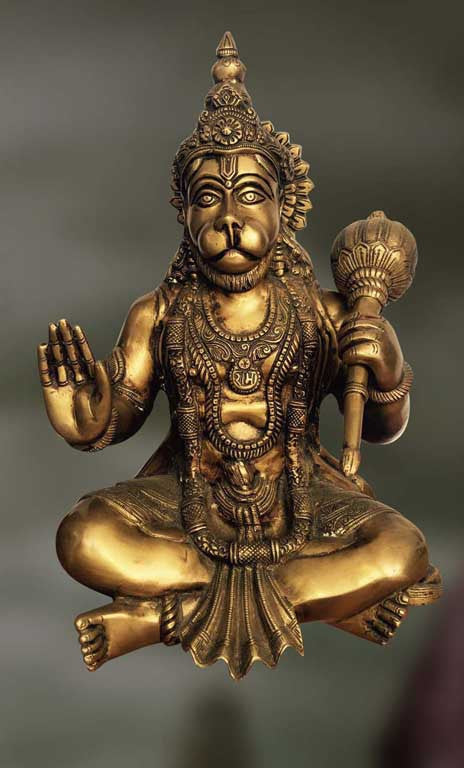 Hanuman ji Brass Statue (Blessing)