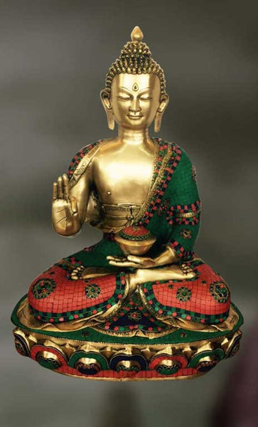 Handmade Brass sculpture of Lord Buddha 
