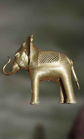 Standing Elephant- Dhokra Art