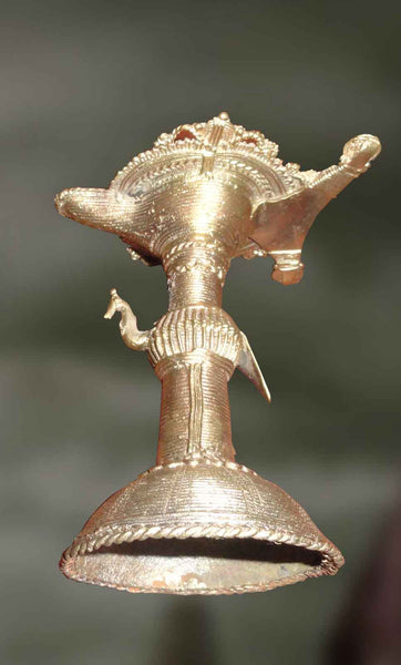 Peakcock Lamp- Dhokra Art