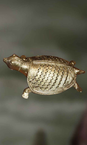 Small  Tortoise - Dhokra Art