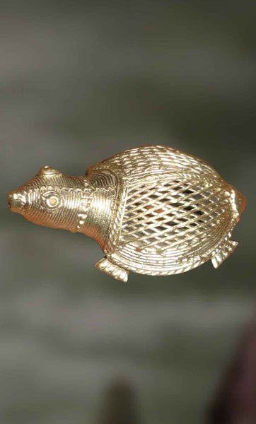 Minute Tortoise - Dhokra Art