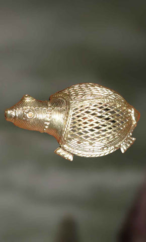 Minute Tortoise - Dhokra Art