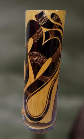 Vase : OM Sign in Black